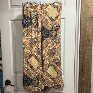 cupcakes & cashmere Multicolor Cropped Wide Leg Pants